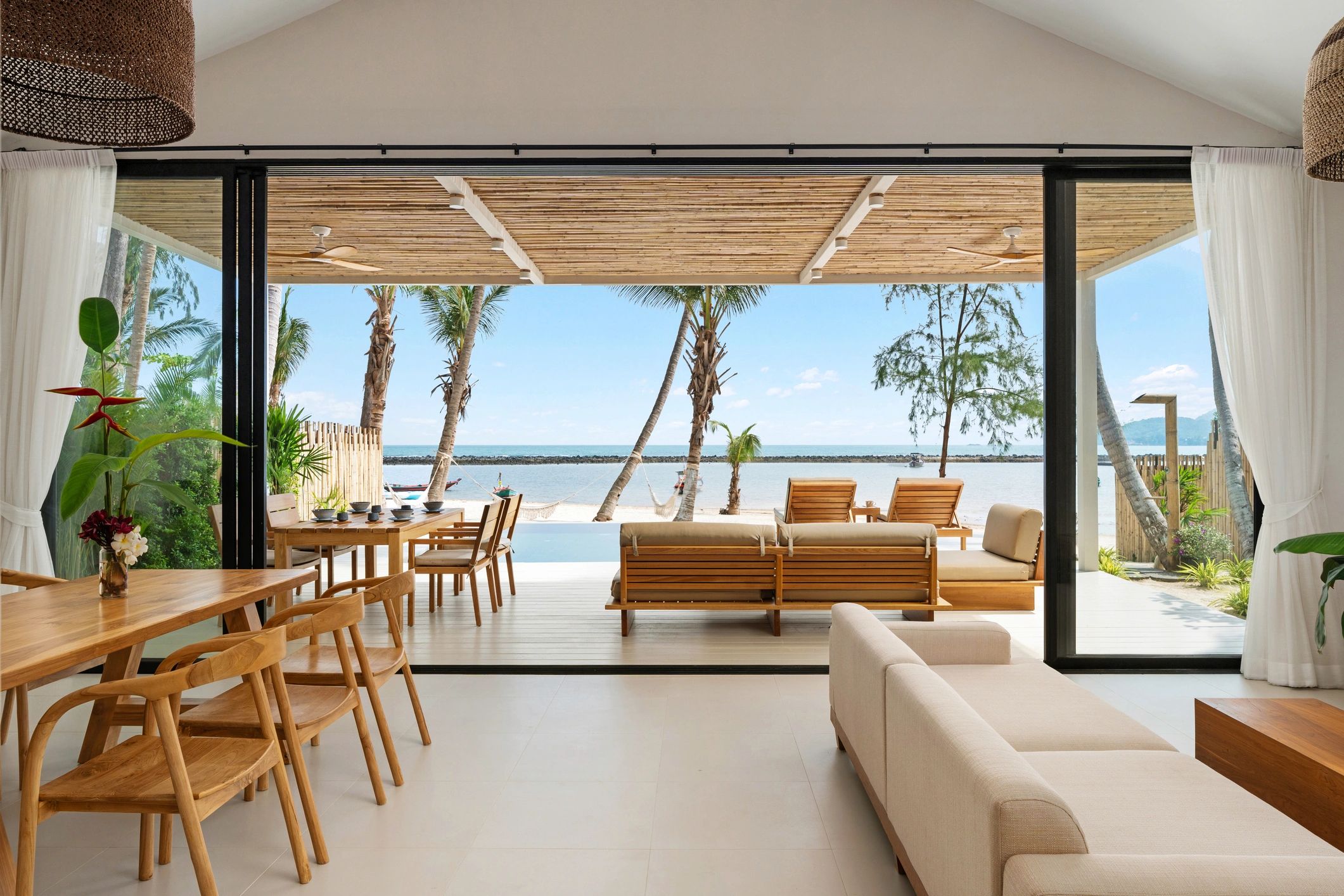 Modern luxury suite living area